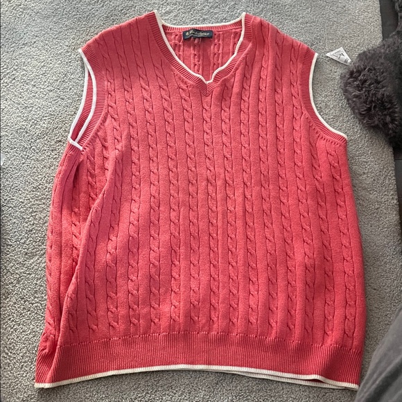 Brooks Brothers Other - Brooks Brothers V-Neck Coral Sweater Vest